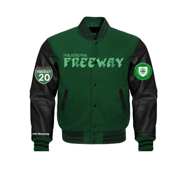 FTA Bleed Green Varsity Jacket